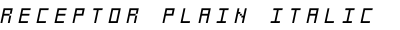 Receptor Plain Italic